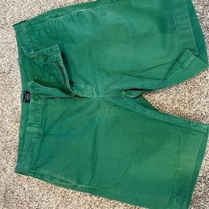 Mens - JCREW - Stanton Short - 34x9 - Green , Cotton Twill